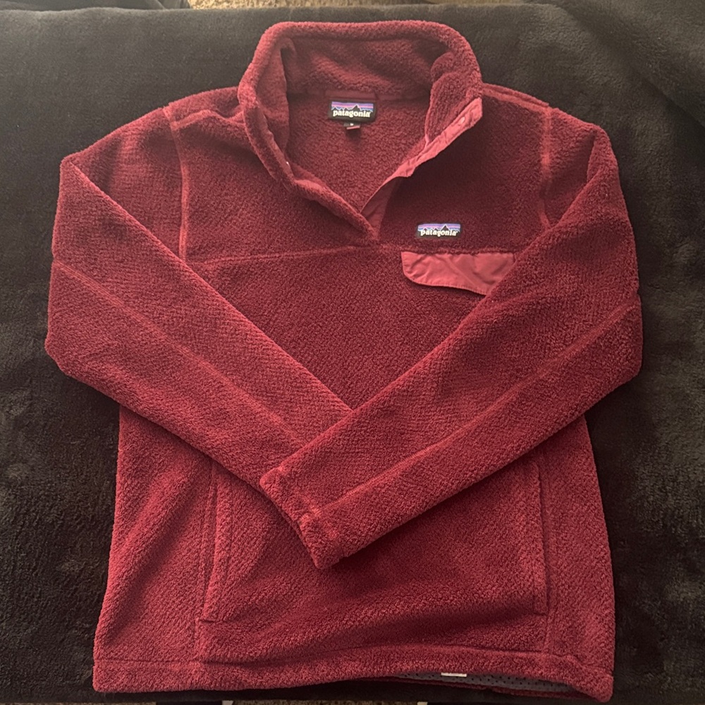 Patagonia Women's Zip-Up Jacket in Rich Burgundy